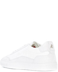 Baskets basses en cuir blanches Philipp Plein