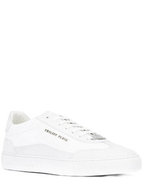 Baskets basses en cuir blanches Philipp Plein