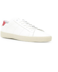 Baskets basses en cuir blanches Saint Laurent