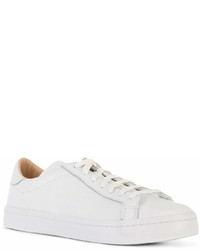 Baskets basses en cuir blanches adidas