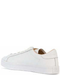 Baskets basses en cuir blanches adidas