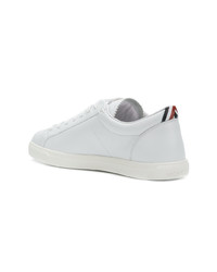 Baskets basses en cuir blanches Moncler