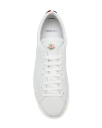 Baskets basses en cuir blanches Moncler