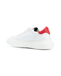 Baskets basses en cuir blanches Philippe Model