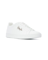 Baskets basses en cuir blanches Philipp Plein