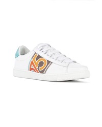 Baskets basses en cuir blanches DSQUARED2