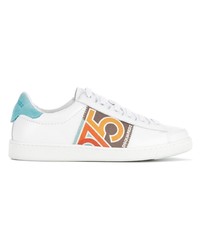 Baskets basses en cuir blanches DSQUARED2