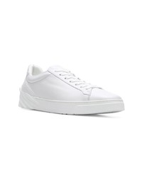 Baskets basses en cuir blanches Versace