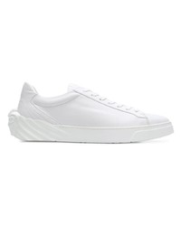 Baskets basses en cuir blanches Versace