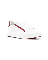 Baskets basses en cuir blanches Salvatore Ferragamo