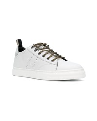 Baskets basses en cuir blanches Low Brand