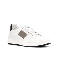 Baskets basses en cuir blanches Philipp Plein