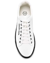 Baskets basses en cuir blanches Philipp Plein