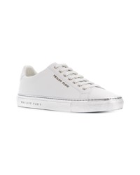 Baskets basses en cuir blanches Philipp Plein