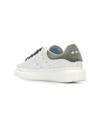 Baskets basses en cuir blanches Invicta