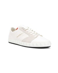 Baskets basses en cuir blanches Emporio Armani