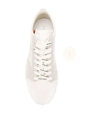 Baskets basses en cuir blanches Emporio Armani