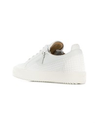 Baskets basses en cuir blanches Giuseppe Zanotti Design