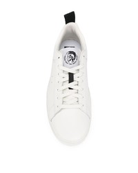 Baskets basses en cuir blanches Diesel