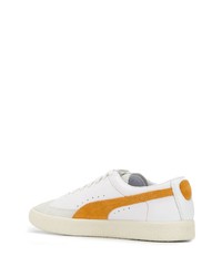 Baskets basses en cuir blanches Puma