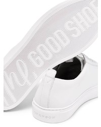 Baskets basses en cuir blanches Grenson