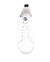 Baskets basses en cuir blanches Diesel