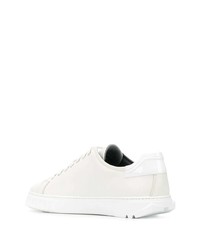 Baskets basses en cuir blanches Salvatore Ferragamo