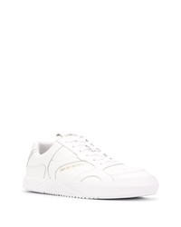 Baskets basses en cuir blanches Emporio Armani