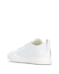 Baskets basses en cuir blanches Giuseppe Zanotti