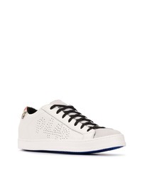 Baskets basses en cuir blanches P448