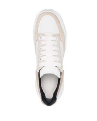 Baskets basses en cuir blanches Alexander McQueen