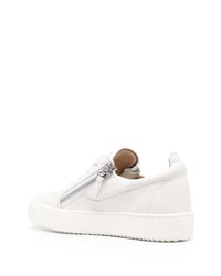 Baskets basses en cuir blanches Giuseppe Zanotti