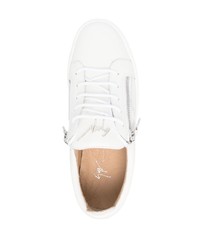 Baskets basses en cuir blanches Giuseppe Zanotti