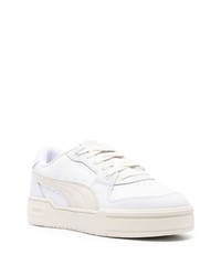 Baskets basses en cuir blanches Puma