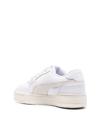 Baskets basses en cuir blanches Puma