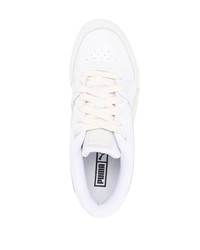 Baskets basses en cuir blanches Puma