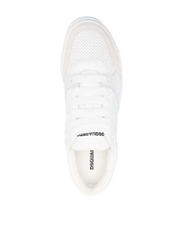 Baskets basses en cuir blanches DSQUARED2