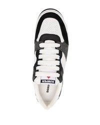 Baskets basses en cuir blanches DSQUARED2