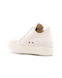 Baskets basses en cuir blanches Rick Owens DRKSHDW