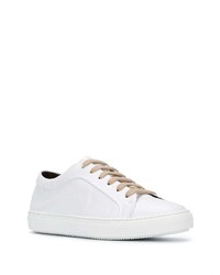 Baskets basses en cuir blanches Fratelli Rossetti