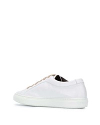 Baskets basses en cuir blanches Fratelli Rossetti