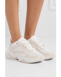 Baskets basses en cuir blanches Nike