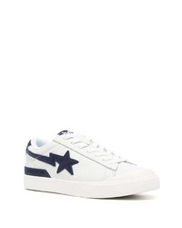 Baskets basses en cuir blanches A Bathing Ape