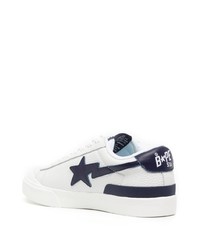 Baskets basses en cuir blanches A Bathing Ape