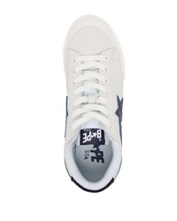 Baskets basses en cuir blanches A Bathing Ape