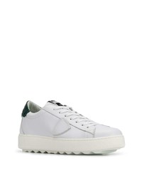 Baskets basses en cuir blanches Philippe Model