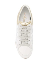 Baskets basses en cuir blanches Hogan