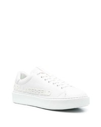 Baskets basses en cuir blanches Karl Lagerfeld