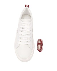 Baskets basses en cuir blanches Bally