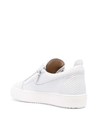 Baskets basses en cuir blanches Giuseppe Zanotti